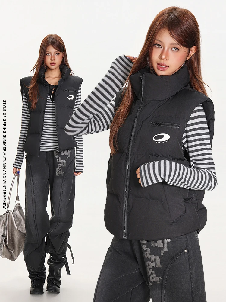 OR Свободный жилет Bla Svel, женская зимняя повседневная теплая хлопковая верхняя одежда с воротником-стойкой Lazy Sle Jaet
OR Свободный жилет Bla Svel, женская зимняя повседневная теплая хлопковая верхняя одежда с воротником-стойкой Lazy Sle Jaet