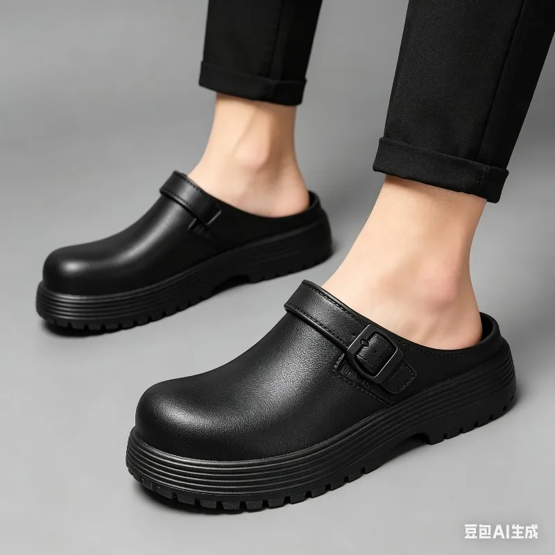 Thick-Soled Slippers for Men 2026 Summer New Style Slip-On Lazy Outdoor Non-Slip Height-Increasing Retro Closed-Toe Slippers
Thick-Soled Slippers for Men 2026 Summer New Style Slip-On Lazy Outdoor Non-Slip Height-Increasing Retro Closed-Toe Slippers