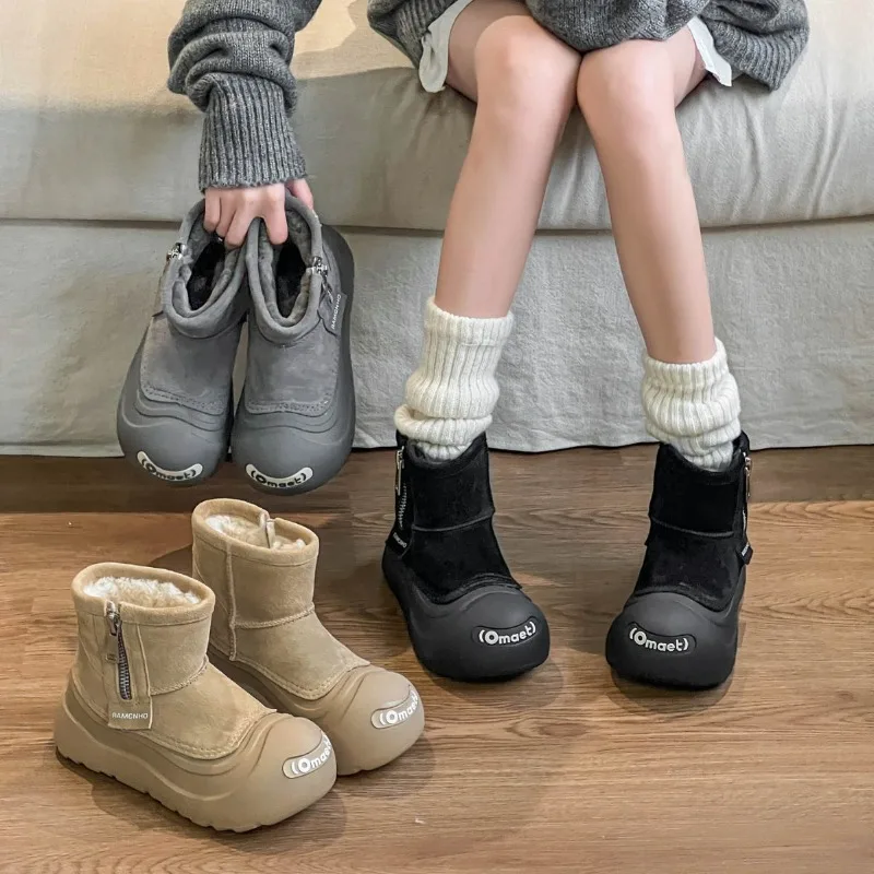 Зимние серые ботинки на платформе унисекс с флисовой подкладкой, теплые водонепроницаемые тактические ботинки
Зимние серые ботинки на платформе унисекс с флисовой подкладкой, теплые водонепроницаемые тактические ботинки