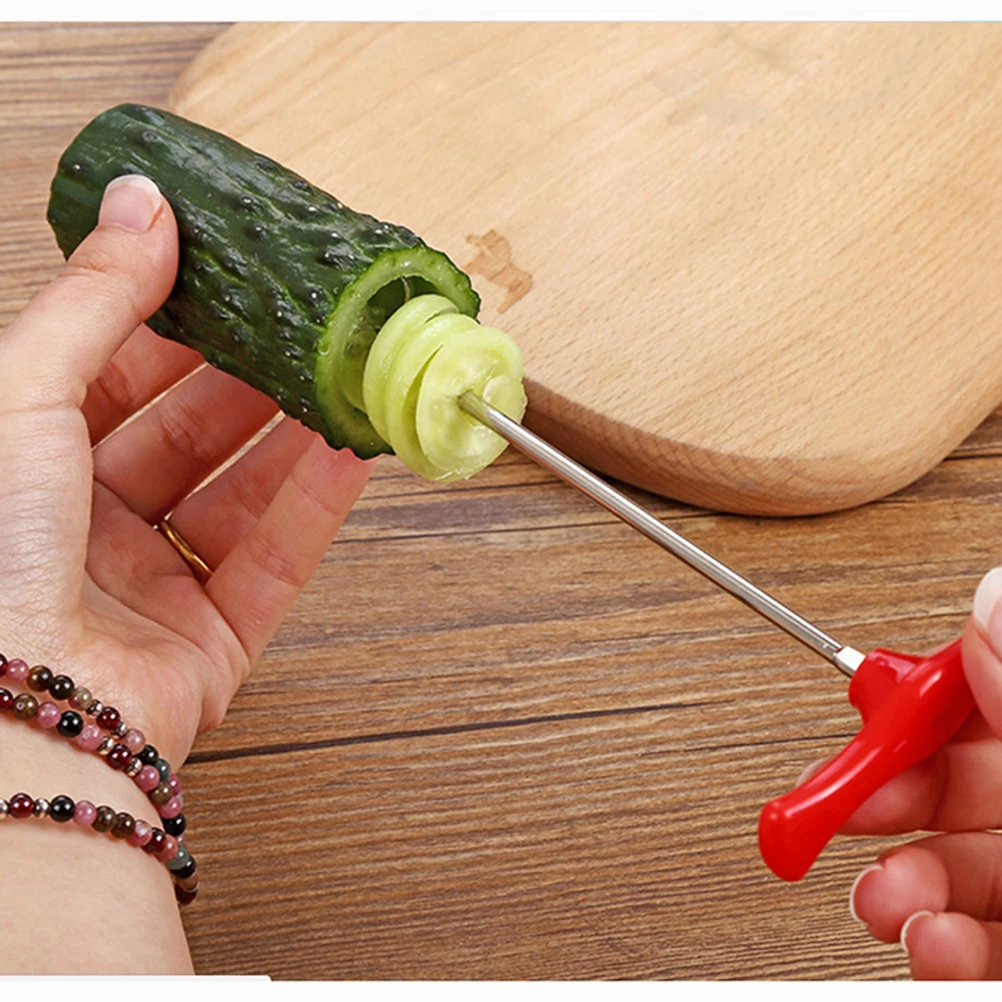 Coils Stainless Steel Vegetable Screw Slicer Carving Tool Cucumber Rotating Lightweight
Coils Stainless Steel Vegetable Screw Slicer Carving Tool Cucumber Rotating Lightweight