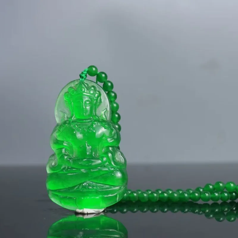 Hot selling natural jade Guanyin pendant, yang green pendant necklace, a birthday party gift for friendsy
Hot selling natural jade Guanyin pendant, yang green pendant necklace, a birthday party gift for friendsy