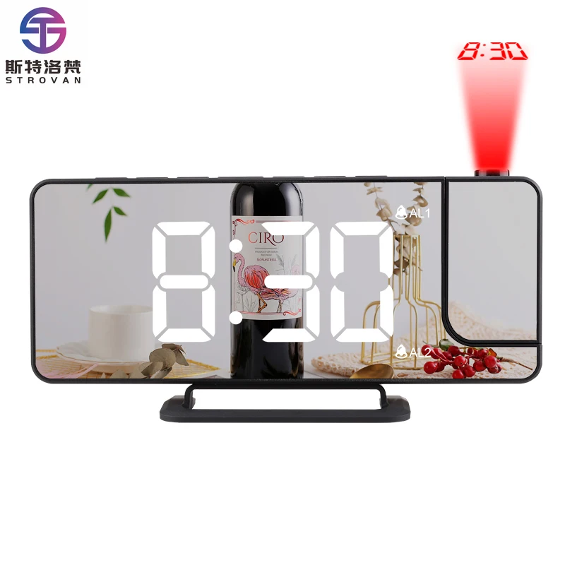 Digital Alarm Clock Projection Led Alarm Projection Weather Projection Dual Alarm Clock with Usb Phone Charger
Digital Alarm Clock Projection Led Alarm Projection Weather Projection Dual Alarm Clock with Usb Phone Charger