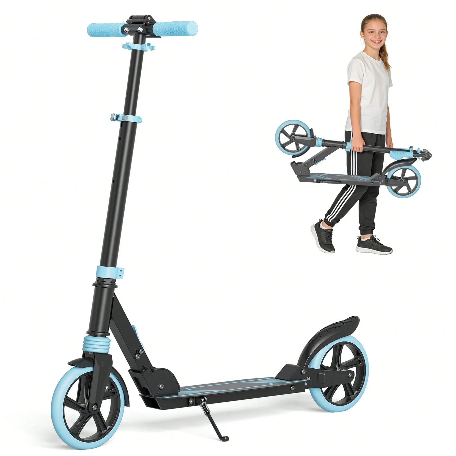 SIMATE T1pro Non Electric Scooter Kids Scooter for Ages 6-12, 8" Big Wheels Kids Kick Scooter with 4 Adjustable Height Levels Lightweight Folding Scooter for Girls & Boys with Rear Brake
SIMATE T1pro Non Electric Scooter Kids Scooter for Ages 6-12, 8" Big Wheels Kids Kick Scooter with 4 Adjustable Height Levels Lightweight Folding Scooter for Girls & Boys with Rear Brake