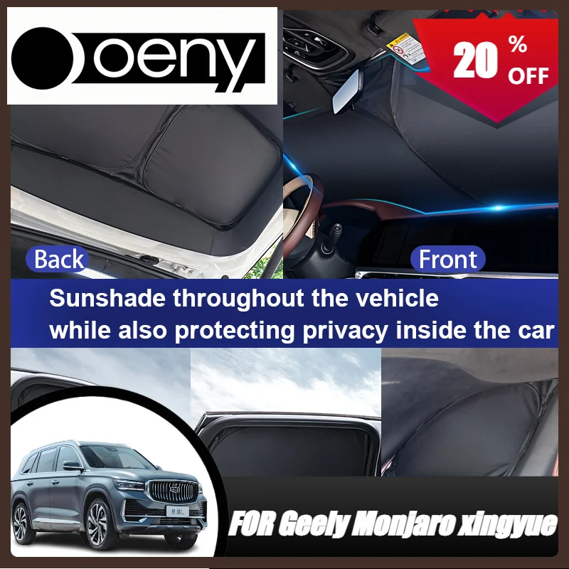 Fit For Car window sunshade curtains Geely Monjaro kx11 XINGYUE L manjaro Interior accessory privacy protection 2024 2025
Fit For Car window sunshade curtains Geely Monjaro kx11 XINGYUE L manjaro Interior accessory privacy protection 2024 2025