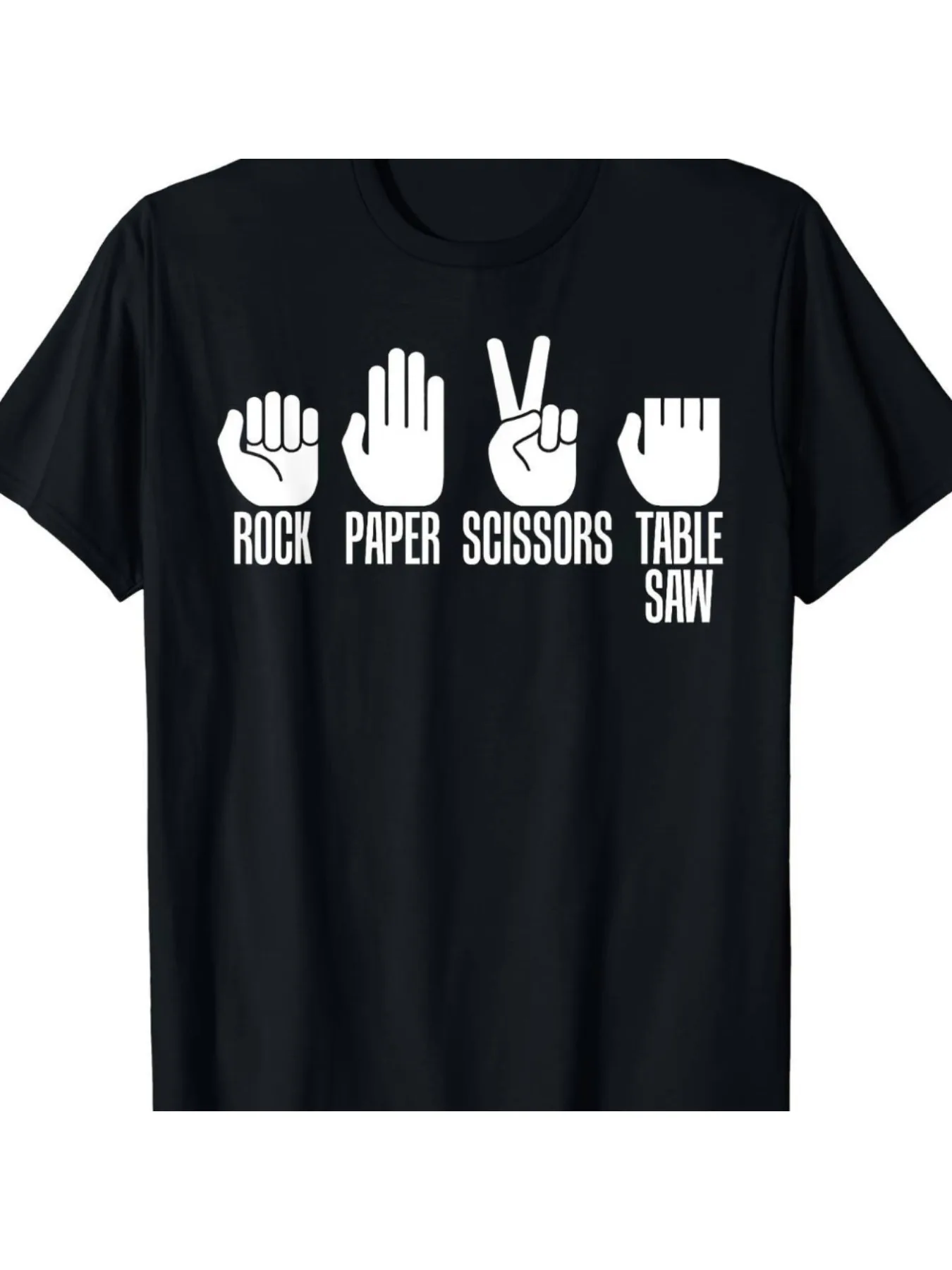 Men's Cotton T-Shirt with Rock Paper Scissors Design - Perfect for Father's Day, Casual & Outdoor Activities, Machine Washable
Men's Cotton T-Shirt with Rock Paper Scissors Design - Perfect for Father's Day, Casual & Outdoor Activities, Machine Washable