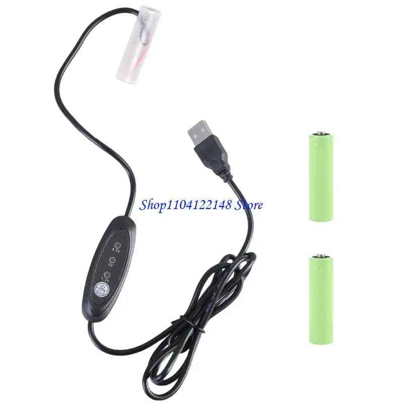 P9FA USB 5V Input 1.5V 3V 4.5V Output Battery Elimination Cable Cord Replace 1-3pcs 1.5V 2A Batteries Toy LED Equipment
P9FA USB 5V Input 1.5V 3V 4.5V Output Battery Elimination Cable Cord Replace 1-3pcs 1.5V 2A Batteries Toy LED Equipment