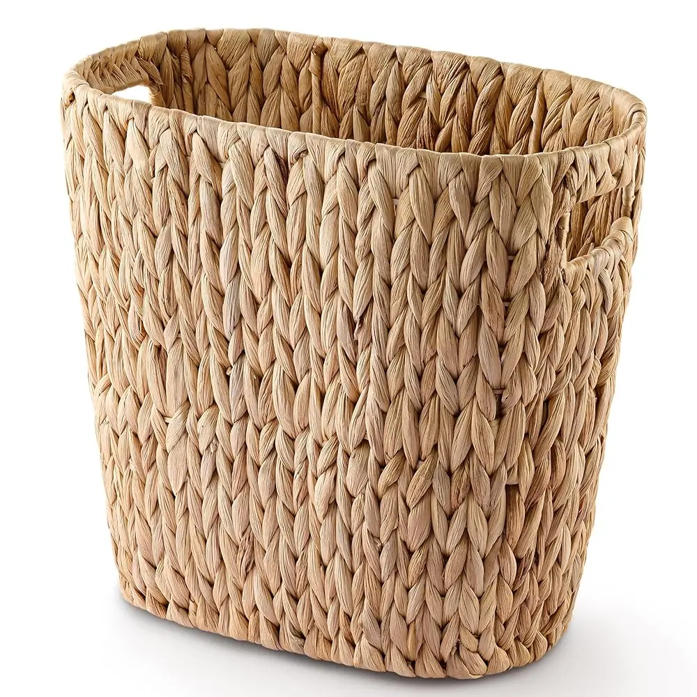 4 Gallons Wicker Waste Basket for Bathroom - Water Hyacinth Wicker Trash Can – Kitchen, Bathroom Garbage Can, Oval Magazine
4 Gallons Wicker Waste Basket for Bathroom - Water Hyacinth Wicker Trash Can – Kitchen, Bathroom Garbage Can, Oval Magazine