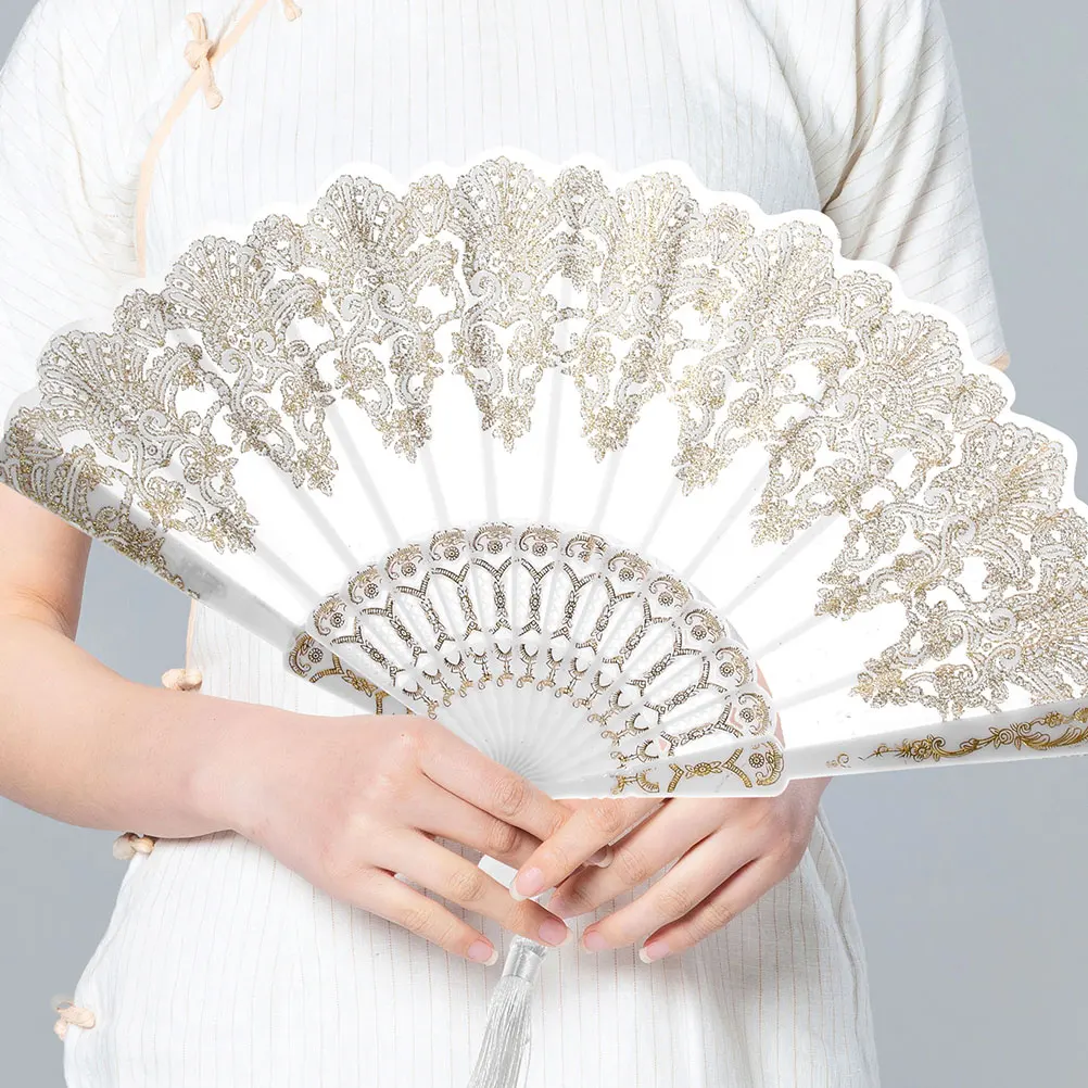 2pcs Ancient Style Gold-hot Embroidered Folding Fans Handheld PP Metal Durable Decorative Chinese Traditional Culture Foldable 
2pcs Ancient Style Gold-hot Embroidered Folding Fans Handheld PP Metal Durable Decorative Chinese Traditional Culture Foldable