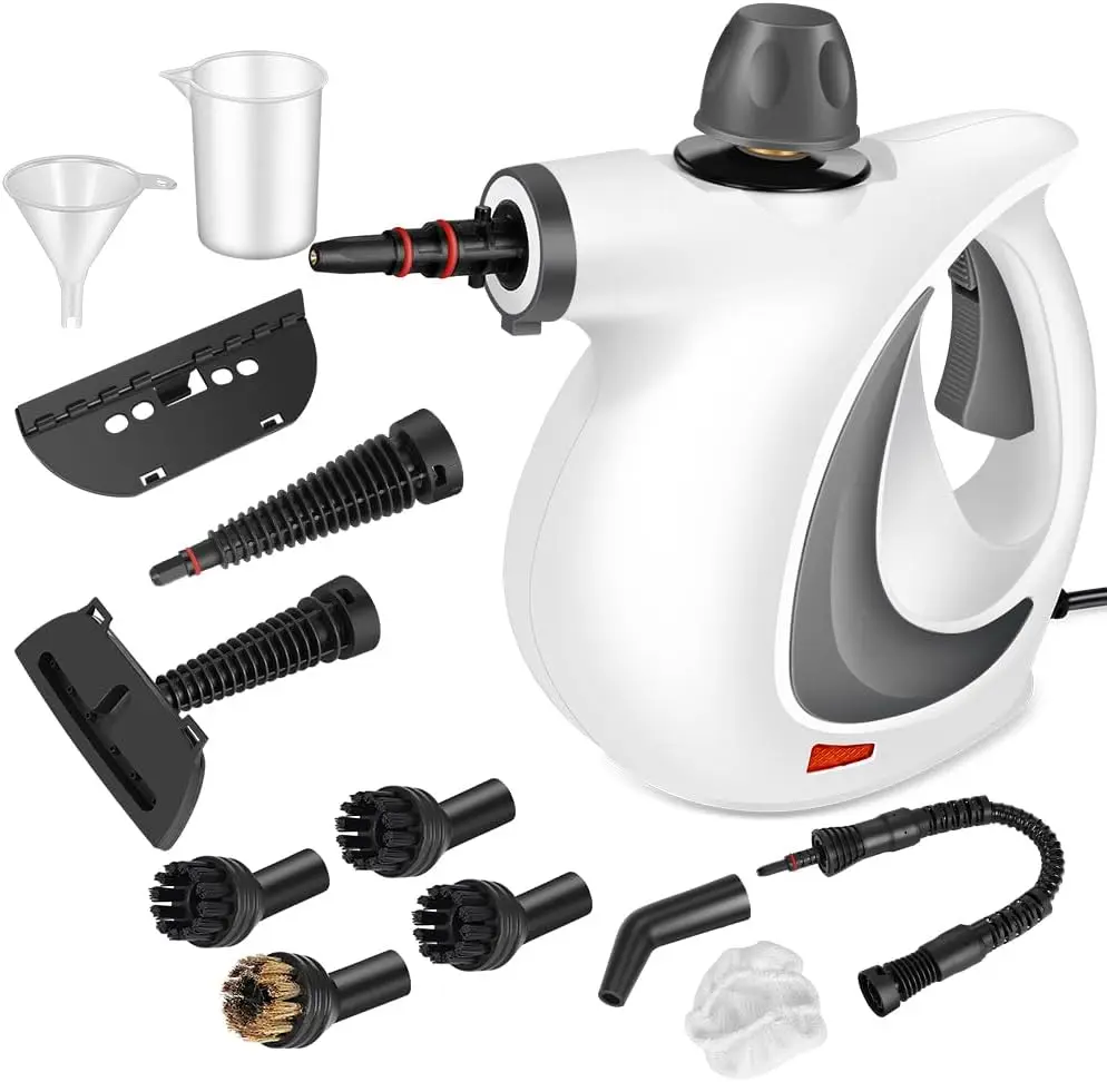 Handheld Steam Cleaner with 12 Accessories, Portable Steamer for Home, Car, Furniture, Floor, Upholstery, Grout & Tile - Deep Gr
Handheld Steam Cleaner with 12 Accessories, Portable Steamer for Home, Car, Furniture, Floor, Upholstery, Grout & Tile - Deep Gr