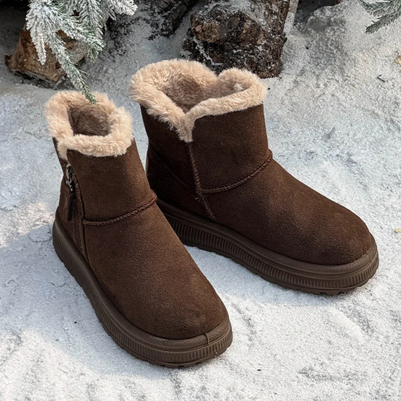 Замшевые зимние ботинки, женская зимняя обувь, теплые плюшевые зимние ботильоны из натуральной кожи на плоской подошве, нескользящие женские ботильоны, большой размер 41 DX672
Замшевые зимние ботинки, женская зимняя обувь, теплые плюшевые зимние ботильоны из натуральной кожи на плоской подошве, нескользящие женские ботильоны, большой размер 41 DX672