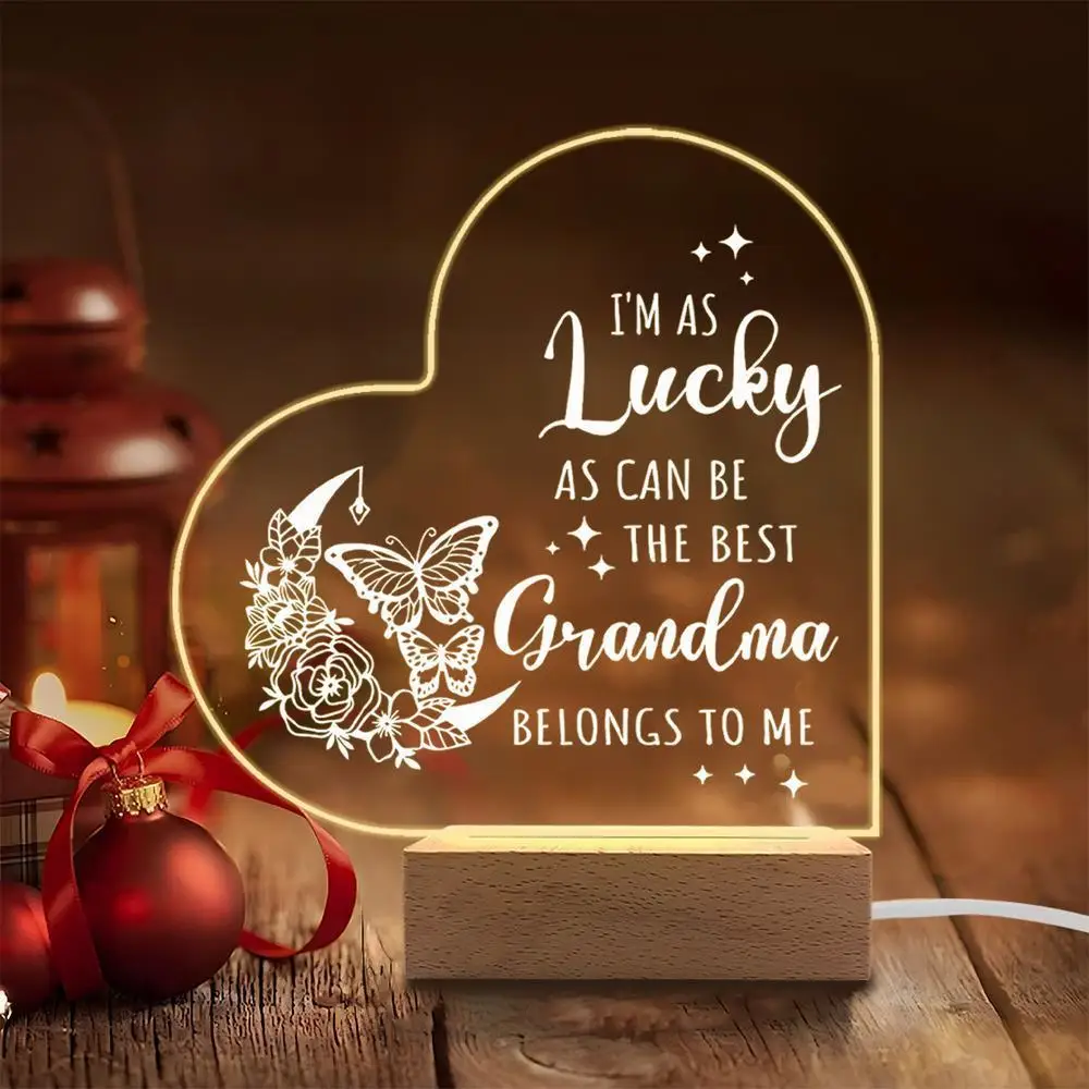 1 шт., акриловый светящийся орнамент, аксессуары для фотосъемки, USB-основание, подарок бабушке, фигурки сердечек
1 шт., акриловый светящийся орнамент, аксессуары для фотосъемки, USB-основание, подарок бабушке, фигурки сердечек