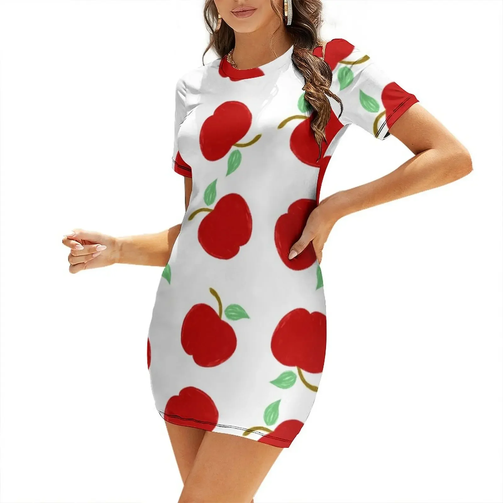 Cute Apples Short-Sleeved Dress dress party night evening dresses luxury 2025 Woman's evening dress Woman fashion
Cute Apples Short-Sleeved Dress dress party night evening dresses luxury 2025 Woman's evening dress Woman fashion