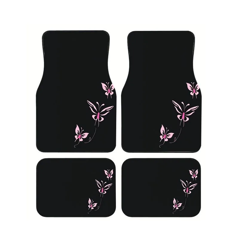 4Pcs Cute Pink Butterfly Print Car Floor Mats Universal Non-slip Waterproof Floor Mats for Car SUV Truck Interior Decor
4Pcs Cute Pink Butterfly Print Car Floor Mats Universal Non-slip Waterproof Floor Mats for Car SUV Truck Interior Decor