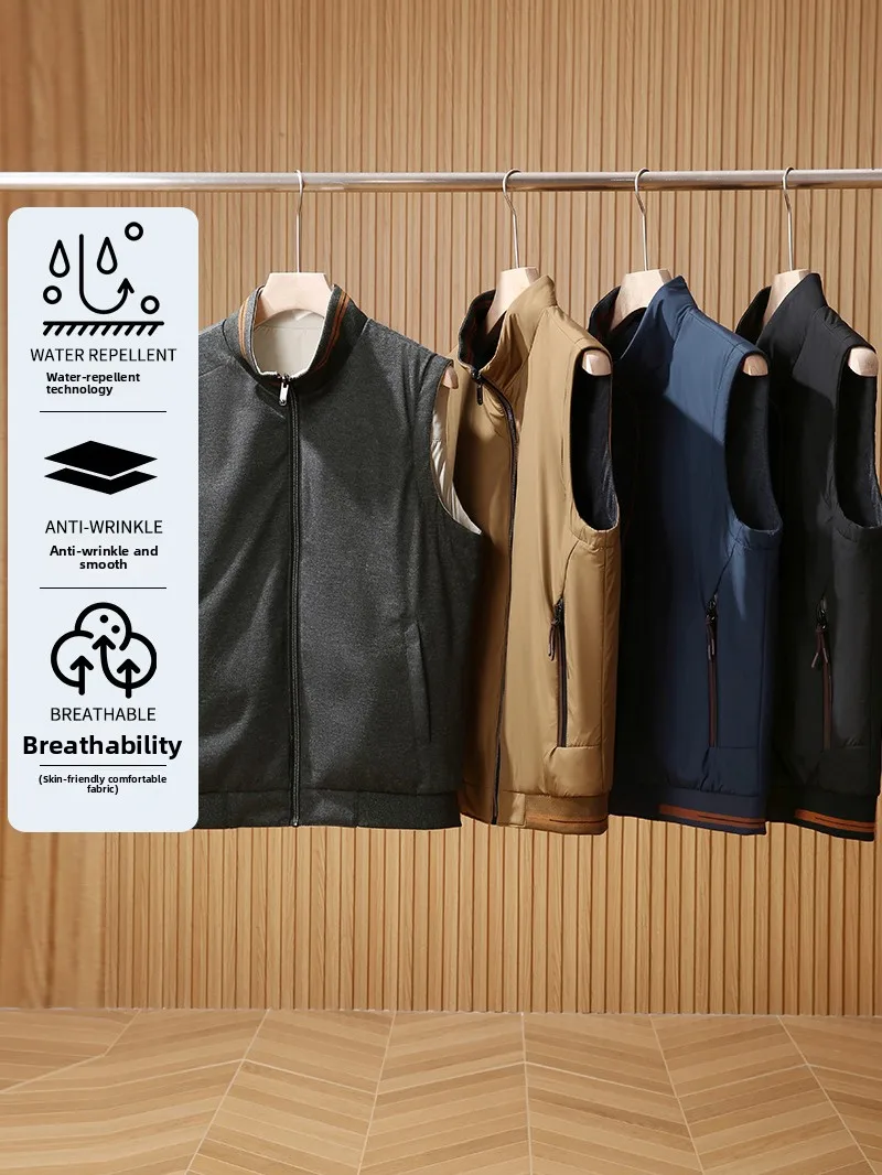 Double-Sided Wear Heavy-Weave Vest Versatile Casual Commute Essential Simple Color Block Design Youthful Standard Fit Male Vest
Double-Sided Wear Heavy-Weave Vest Versatile Casual Commute Essential Simple Color Block Design Youthful Standard Fit Male Vest