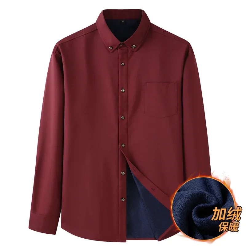 Men Shirt Fleece Autumn Winter Long Sleeve Plus Size 6XL 7XL 8XL 10XL Oversize Red Casual Warm Formal Flannel Thick High Quality
Men Shirt Fleece Autumn Winter Long Sleeve Plus Size 6XL 7XL 8XL 10XL Oversize Red Casual Warm Formal Flannel Thick High Quality