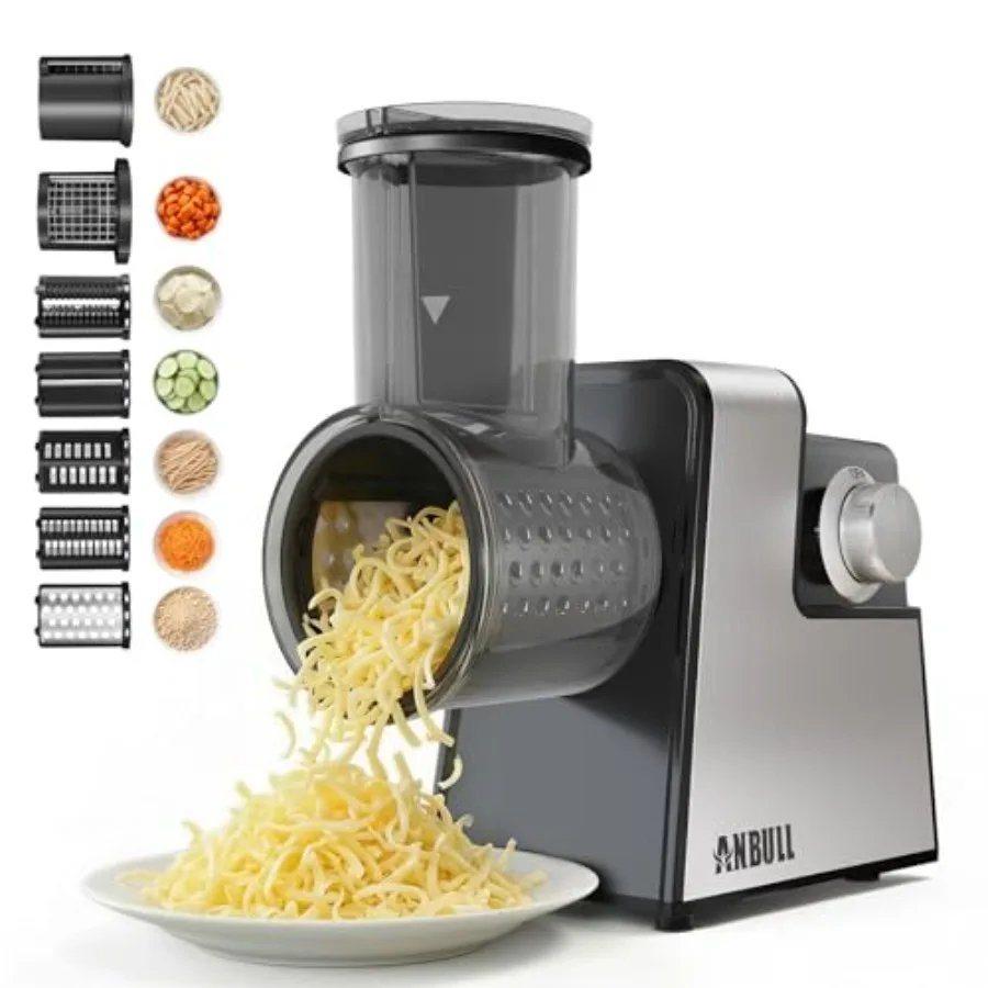 7-in-1 Electric Salad Maker 250W Professional Cheese Grater and Vegetable Cutter with Dicer French Fry Blades Automatic Slicer
7-in-1 Electric Salad Maker 250W Professional Cheese Grater and Vegetable Cutter with Dicer French Fry Blades Automatic Slicer