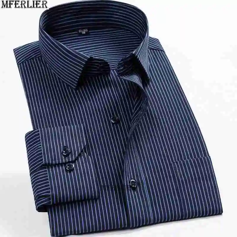 spring winter Men Plus Size Work Business Striped Shirt long Sleeve Large size oversize business blue Dress Shirt 9XL 10XL 12XL
spring winter Men Plus Size Work Business Striped Shirt long Sleeve Large size oversize business blue Dress Shirt 9XL 10XL 12XL