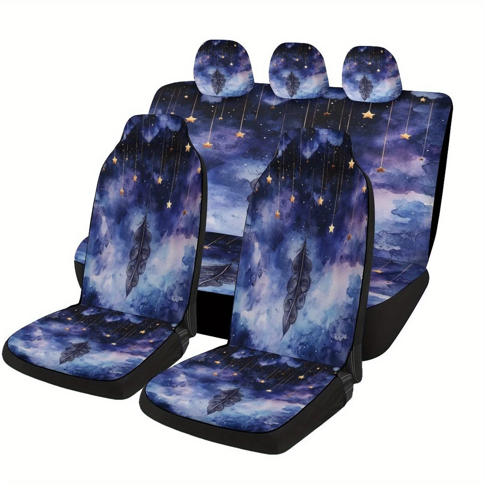 Комплект чехлов для автомобильных сидений с дизайном «Звездная ночь» для большинства автомобилей, модные декоративные чехлы для защиты автомобильных сидений, полный комплект, стильный и оригинальный дизайн.
Комплект чехлов для автомобильных сидений с дизайном «Звездная ночь» для большинства автомобилей, модные декоративные чехлы для защиты автомобильных сидений, полный комплект, стильный и оригинальный дизайн.