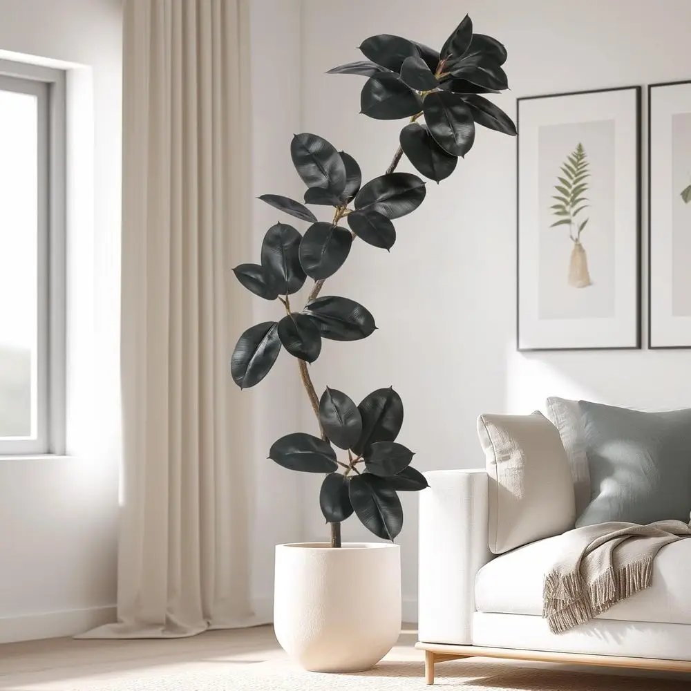 Artificial Rubber Tree Faux Plants Indoor Faux Floor Artificial Trees Indoor, Fake Plant Fake Tropical Plants, Large Floor, Real
Artificial Rubber Tree Faux Plants Indoor Faux Floor Artificial Trees Indoor, Fake Plant Fake Tropical Plants, Large Floor, Real
