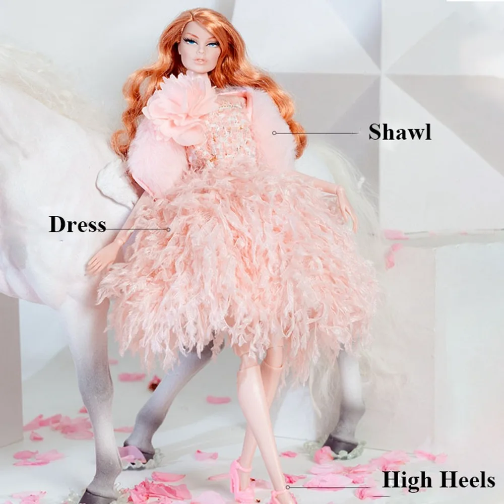 European Fashion Feather Dress Gauze Skirt DIY Toys Exquisite Lace Dresses Shawl 6 Styles Collector Gifts
European Fashion Feather Dress Gauze Skirt DIY Toys Exquisite Lace Dresses Shawl 6 Styles Collector Gifts