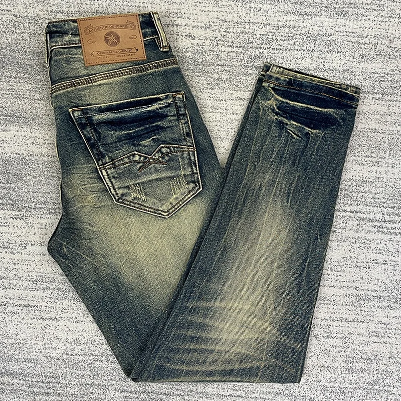 2026 New Arrival Spring/Summer Men's Jeans American Trendy Brand Stretch Slim-fit Straight-leg Vintage Washed Distressed Pants
2026 New Arrival Spring/Summer Men's Jeans American Trendy Brand Stretch Slim-fit Straight-leg Vintage Washed Distressed Pants