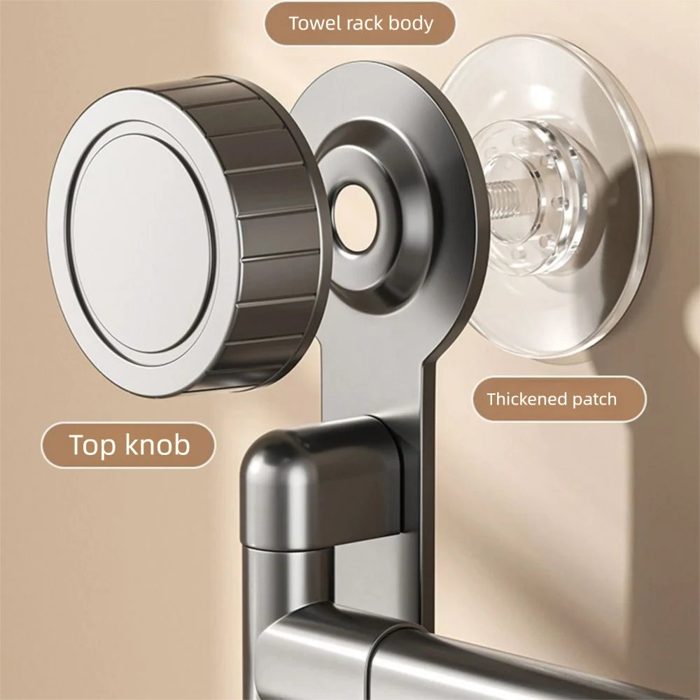 Rust-proof Rotating Suction Cup Towel Rack Wall-mounted Drain Swivel Towel Bar Waterproof Multi-bar Bathroom Towel Rod Toilet
Rust-proof Rotating Suction Cup Towel Rack Wall-mounted Drain Swivel Towel Bar Waterproof Multi-bar Bathroom Towel Rod Toilet