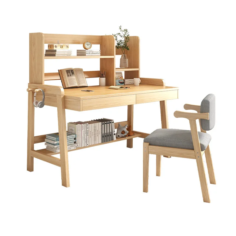 Computer desk desktop home bedroom minimalist student writing desk solid wood desk bookshelf combination corner table
Computer desk desktop home bedroom minimalist student writing desk solid wood desk bookshelf combination corner table
