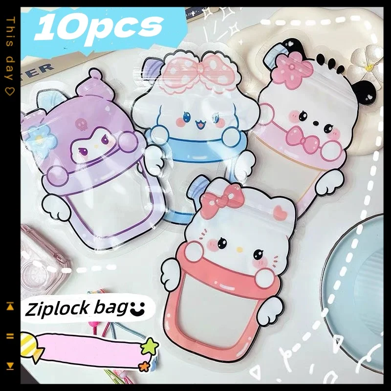 Kawaii Sanrio animation peripherals cute ziplock bag kuromi cinnamoroll cartoon snacks sealed gift bag 10pcs Christmas 13*17CM
Kawaii Sanrio animation peripherals cute ziplock bag kuromi cinnamoroll cartoon snacks sealed gift bag 10pcs Christmas 13*17CM