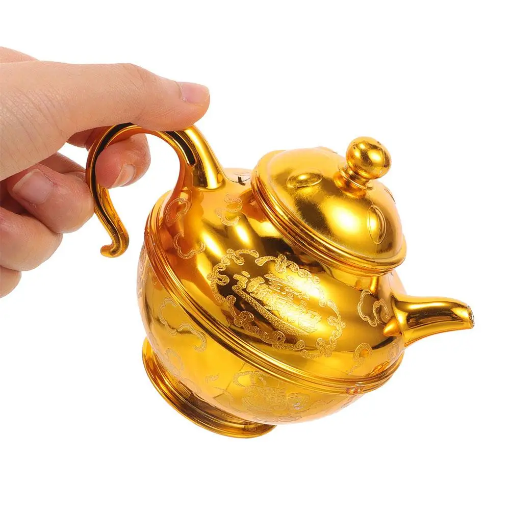 Sand Gold Teapot Flat Cup Set Offering Pots Cups Altar Bowl Plastic Holy Water Gilded Classic Decorative Tea Everyday Religious
Sand Gold Teapot Flat Cup Set Offering Pots Cups Altar Bowl Plastic Holy Water Gilded Classic Decorative Tea Everyday Religious