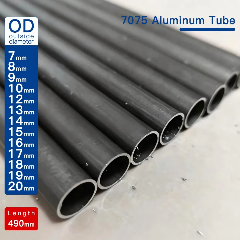 7075 aluminum tube outer diameter 10-20mm high-precision aviation ultra hard aluminum alloy hollow tube tent pole 490mm long
7075 aluminum tube outer diameter 10-20mm high-precision aviation ultra hard aluminum alloy hollow tube tent pole 490mm long