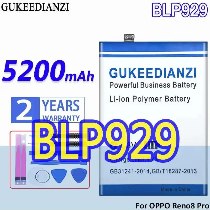 Аккумулятор GUKEEDIANZI большой емкости BLP929 5200 мАч для OPPO Reno 8 Pro PLUS + гарантия на аккумуляторы
Аккумулятор GUKEEDIANZI большой емкости BLP929 5200 мАч для OPPO Reno 8 Pro PLUS + гарантия на аккумуляторы