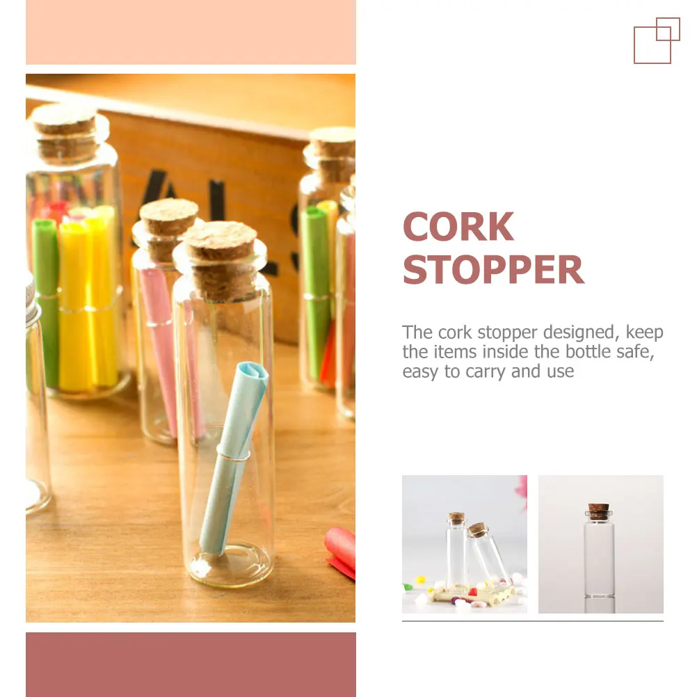 12pcs Glass Bottles 24x60mm Clear DIY Wishing Spell Jars Wood Small Glass Bottle Cork Stopper Sand Perfume Storage
12pcs Glass Bottles 24x60mm Clear DIY Wishing Spell Jars Wood Small Glass Bottle Cork Stopper Sand Perfume Storage