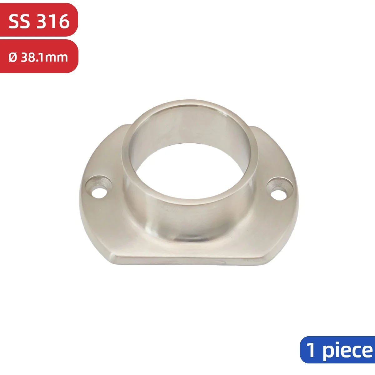 38.1mm Stainless Steel 316 Oblong Handrail Base Flange Satin Polished for Stair Baluster Balcony Post
38.1mm Stainless Steel 316 Oblong Handrail Base Flange Satin Polished for Stair Baluster Balcony Post
