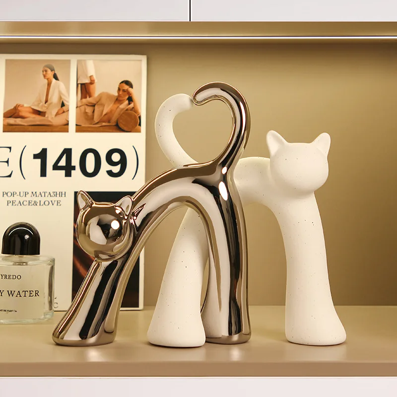 Home Decor Animal Statue Living Room Decoration Cat Ceramic Decoration Crafts Desktop Accessories Figurines & Miniatures
Home Decor Animal Statue Living Room Decoration Cat Ceramic Decoration Crafts Desktop Accessories Figurines & Miniatures