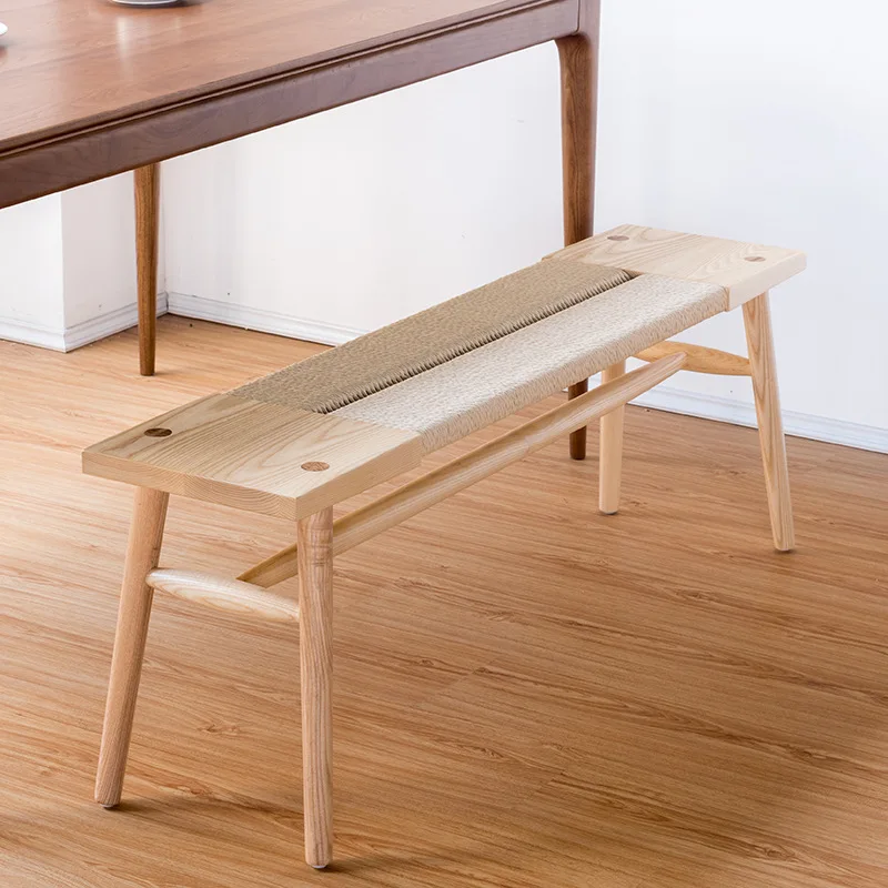 Nordic solid wood rope shoe changing stool modern simple bedside stool dining table bench combination
Nordic solid wood rope shoe changing stool modern simple bedside stool dining table bench combination