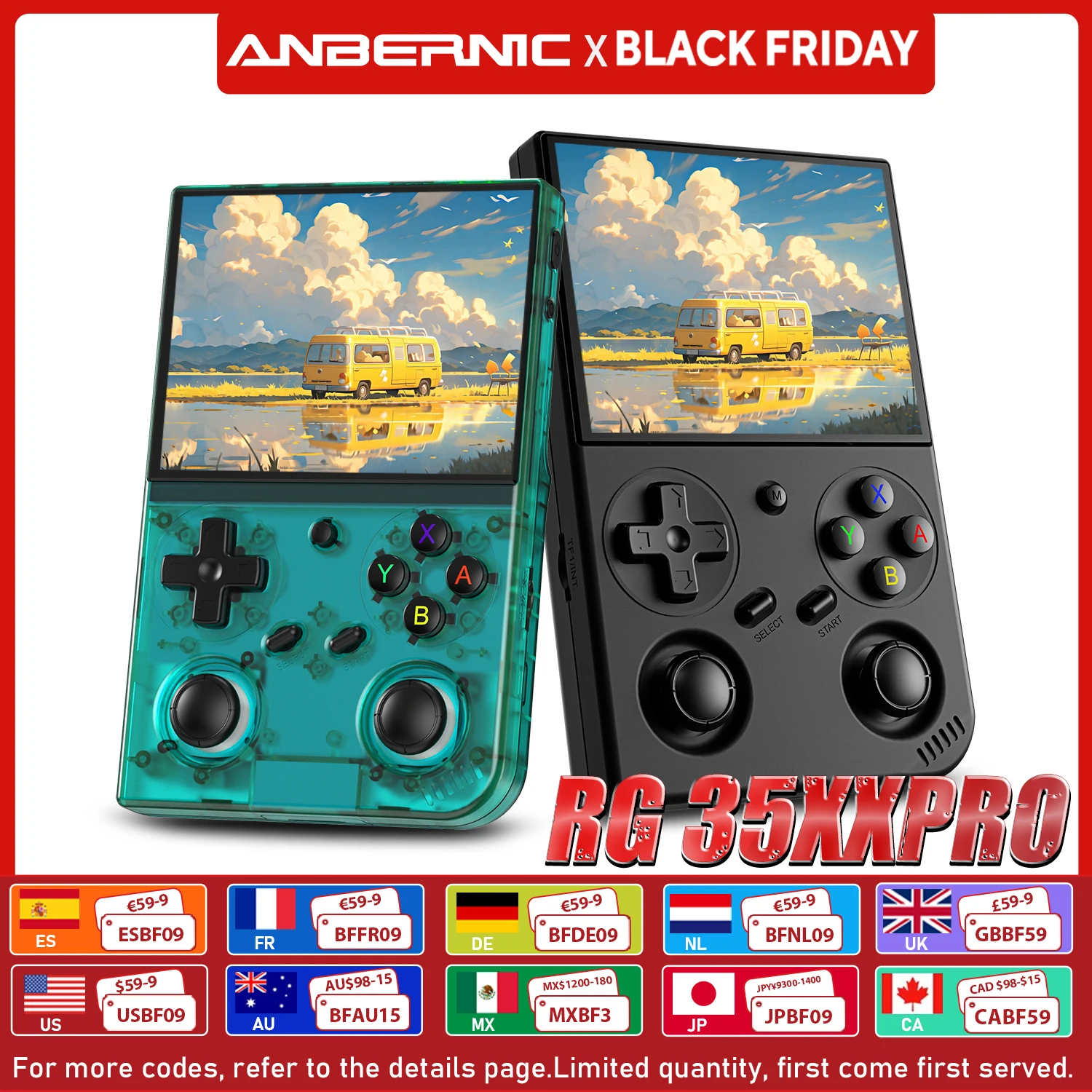 Anbernic RG 35XXPRO Retro Handheld Game Console 3.5 Inch IPS Screen Linux System Built-in 64G TF Card 5000 Games Support 5G WiF
Anbernic RG 35XXPRO Retro Handheld Game Console 3.5 Inch IPS Screen Linux System Built-in 64G TF Card 5000 Games Support 5G WiF