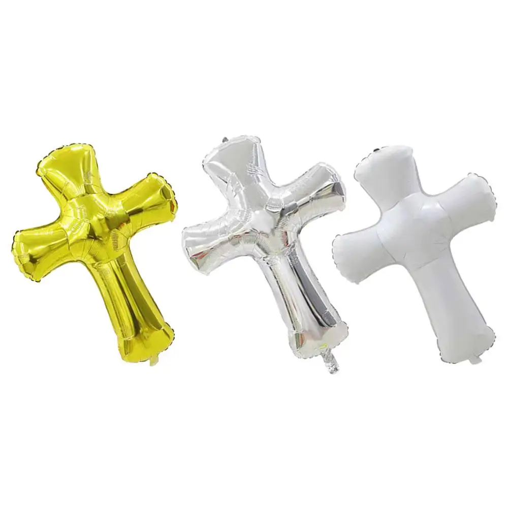 3 Pcs Baptism Balloons Cross Design Foil Party Wedding Decorative Bright Color Creative Shape Material Smooth Surface
3 Pcs Baptism Balloons Cross Design Foil Party Wedding Decorative Bright Color Creative Shape Material Smooth Surface