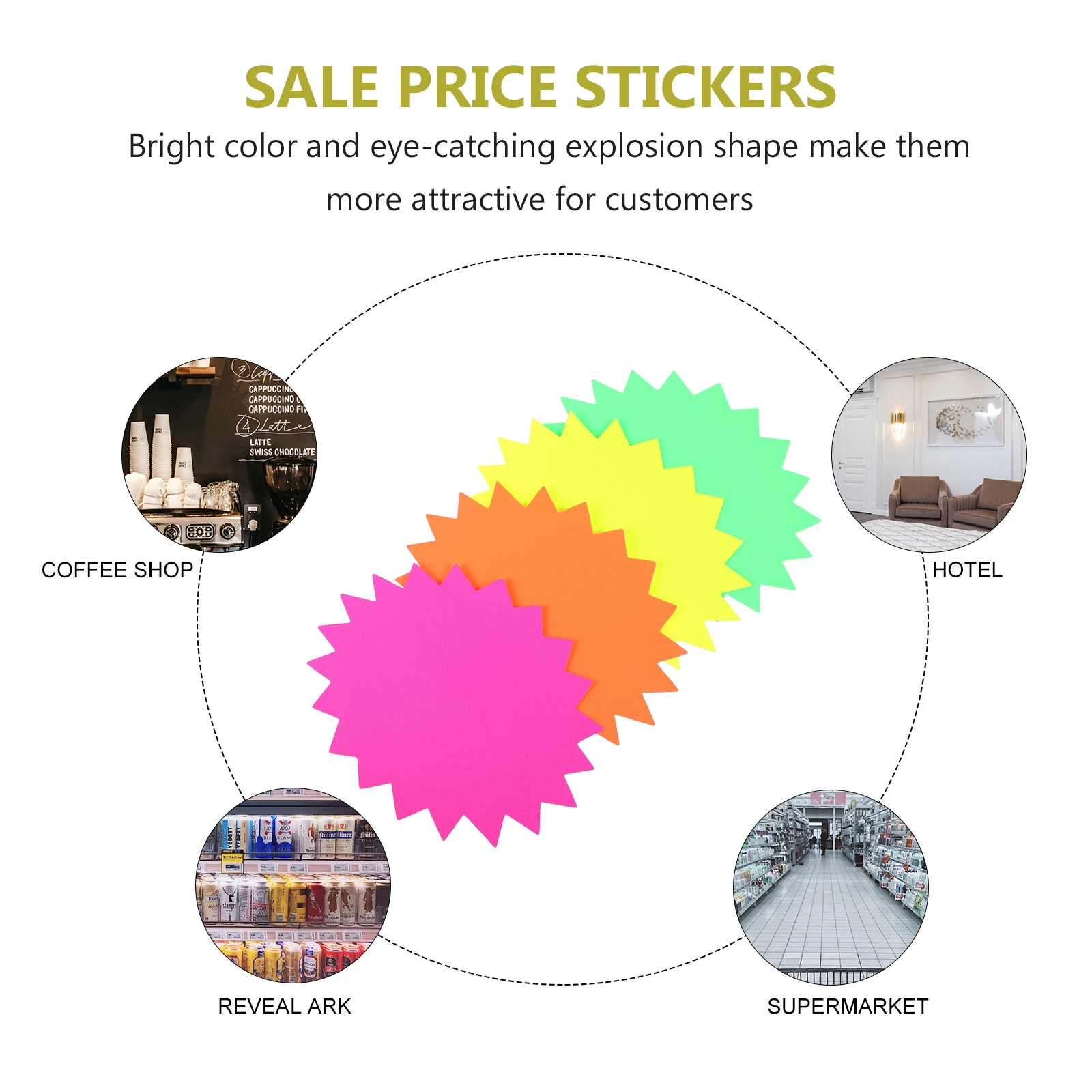 40 Pcs Fluorescent Explosion Stickers Price Tags Shaped Labels Bright Color Creative Signs Retail Shop Market Tags Stickers
40 Pcs Fluorescent Explosion Stickers Price Tags Shaped Labels Bright Color Creative Signs Retail Shop Market Tags Stickers