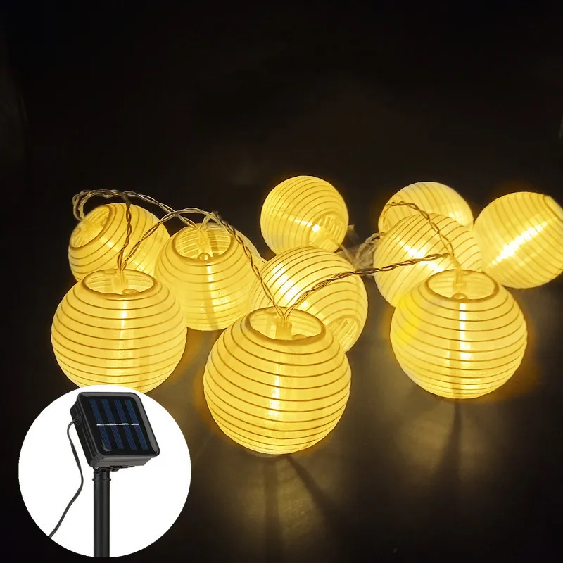 Solar Light Outdoor Nylon Material Round Lanterns Waterproof String Lights Decoration for Garden Party Balcony Led Lights
Solar Light Outdoor Nylon Material Round Lanterns Waterproof String Lights Decoration for Garden Party Balcony Led Lights