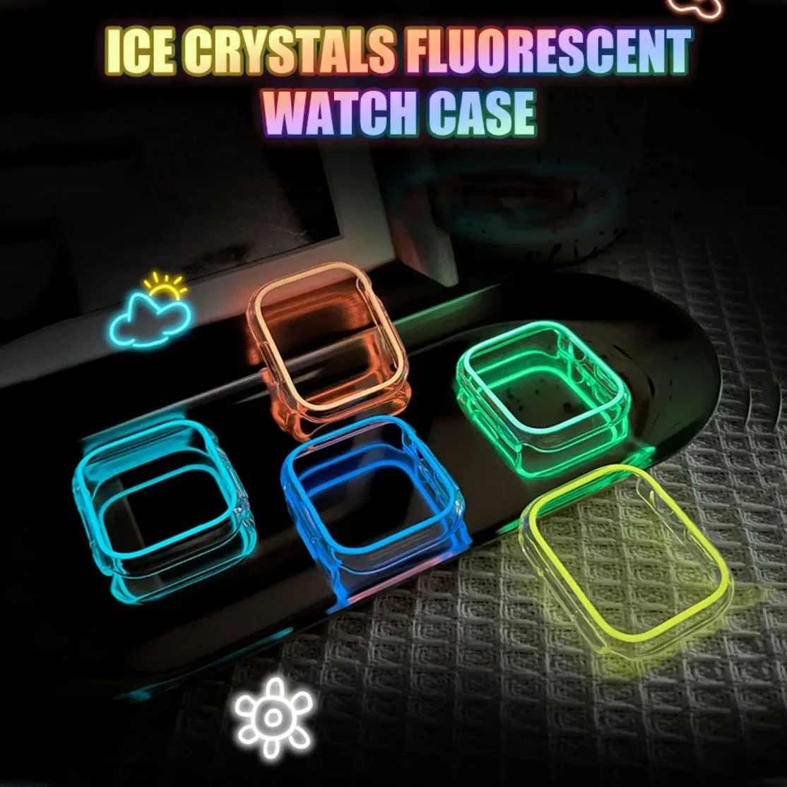 Luminous watch case for Apple Watch 40/41/44/45/42/46mm, stylish hollow protection cover iWatch Series11 10 987 654 accessories
Luminous watch case for Apple Watch 40/41/44/45/42/46mm, stylish hollow protection cover iWatch Series11 10 987 654 accessories