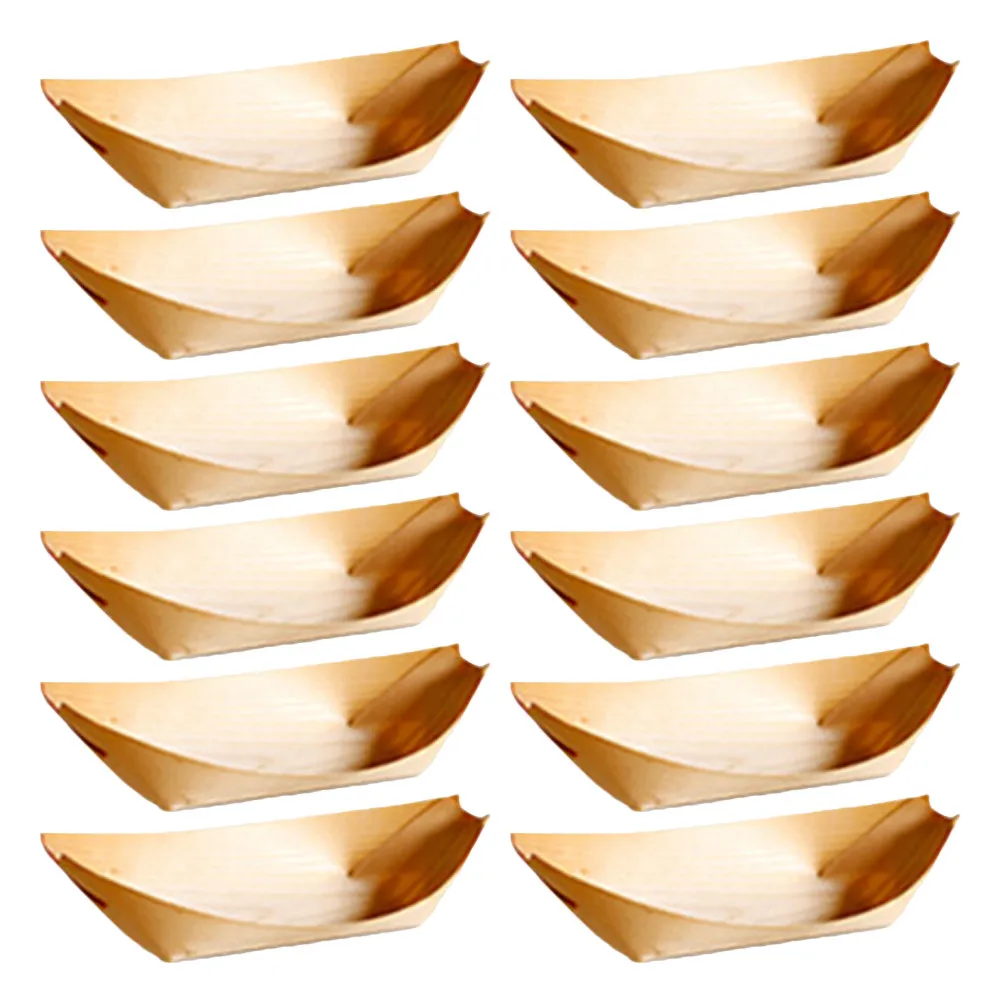 50Pcs Wooden Sushi Snack Tray Boat Shape Natural Birch Disposable Serving Trays for Appetizers Picnics Parties Events
50Pcs Wooden Sushi Snack Tray Boat Shape Natural Birch Disposable Serving Trays for Appetizers Picnics Parties Events