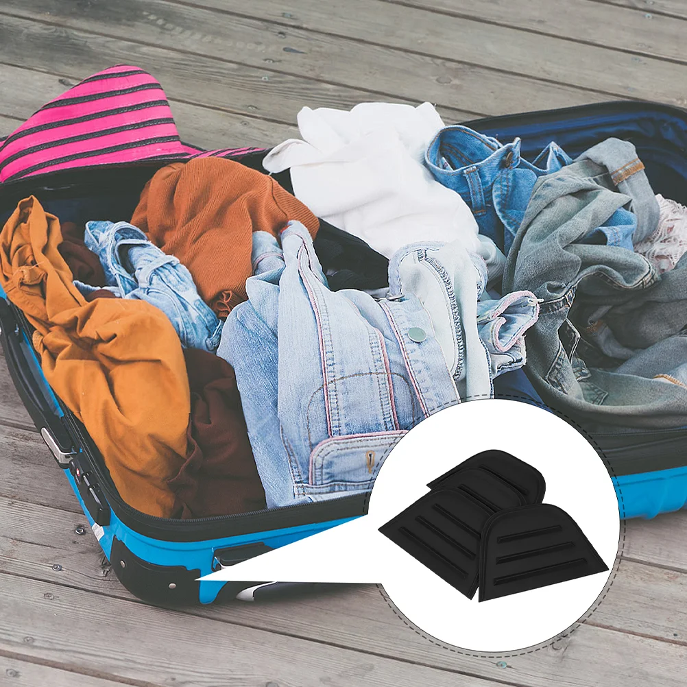 8 Pcs Suitcase Corner Guard Heavy Duty Edge Protectors Anti Collision Shipping Guards Black PVC Drip Glue Design Luggage
8 Pcs Suitcase Corner Guard Heavy Duty Edge Protectors Anti Collision Shipping Guards Black PVC Drip Glue Design Luggage