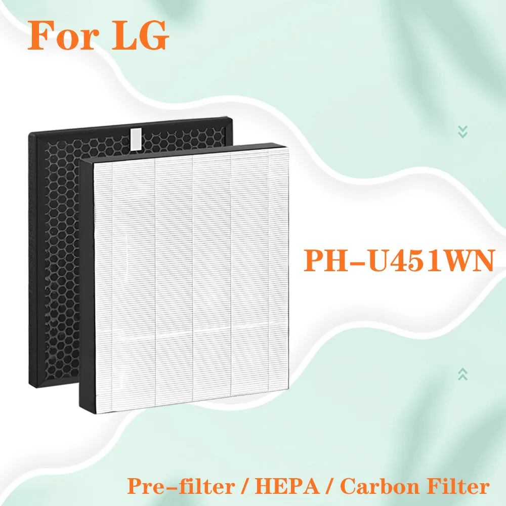 Для очистителя воздуха LG PH-U451WN Сменный HEPA-фильтр и фильтр с активированным углем
Для очистителя воздуха LG PH-U451WN Сменный HEPA-фильтр и фильтр с активированным углем