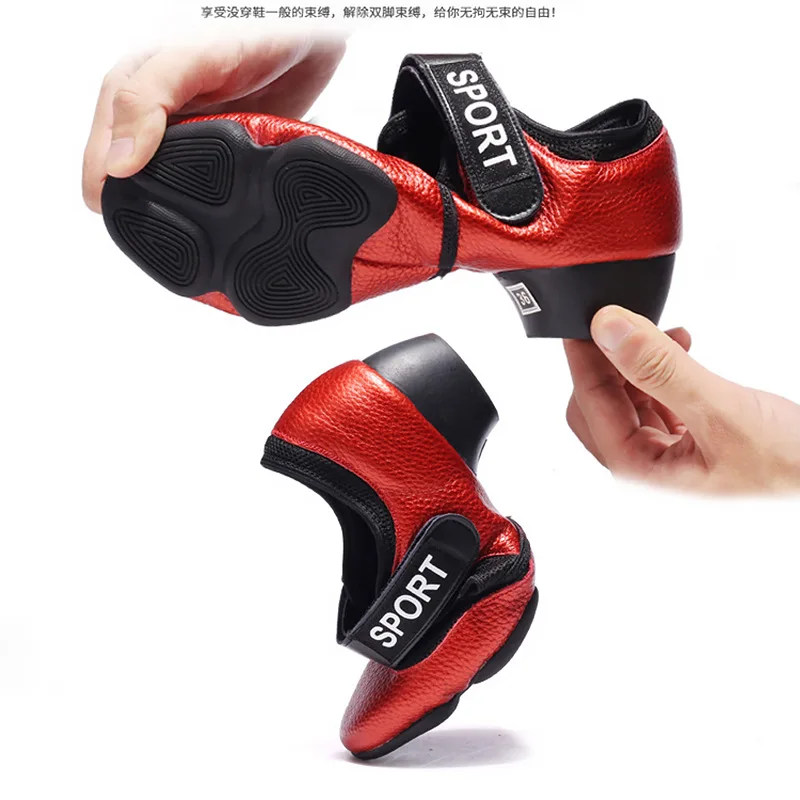 Женские кожаные танцевальные универсальные сетчатые дышащие нескользящие удобные кроссовки для бальных танцев и фитнеса, туфли на низком каблуке с мягкой подошвой
Женские кожаные танцевальные универсальные сетчатые дышащие нескользящие удобные кроссовки для бальных танцев и фитнеса, туфли на низком каблуке с мягкой подошвой