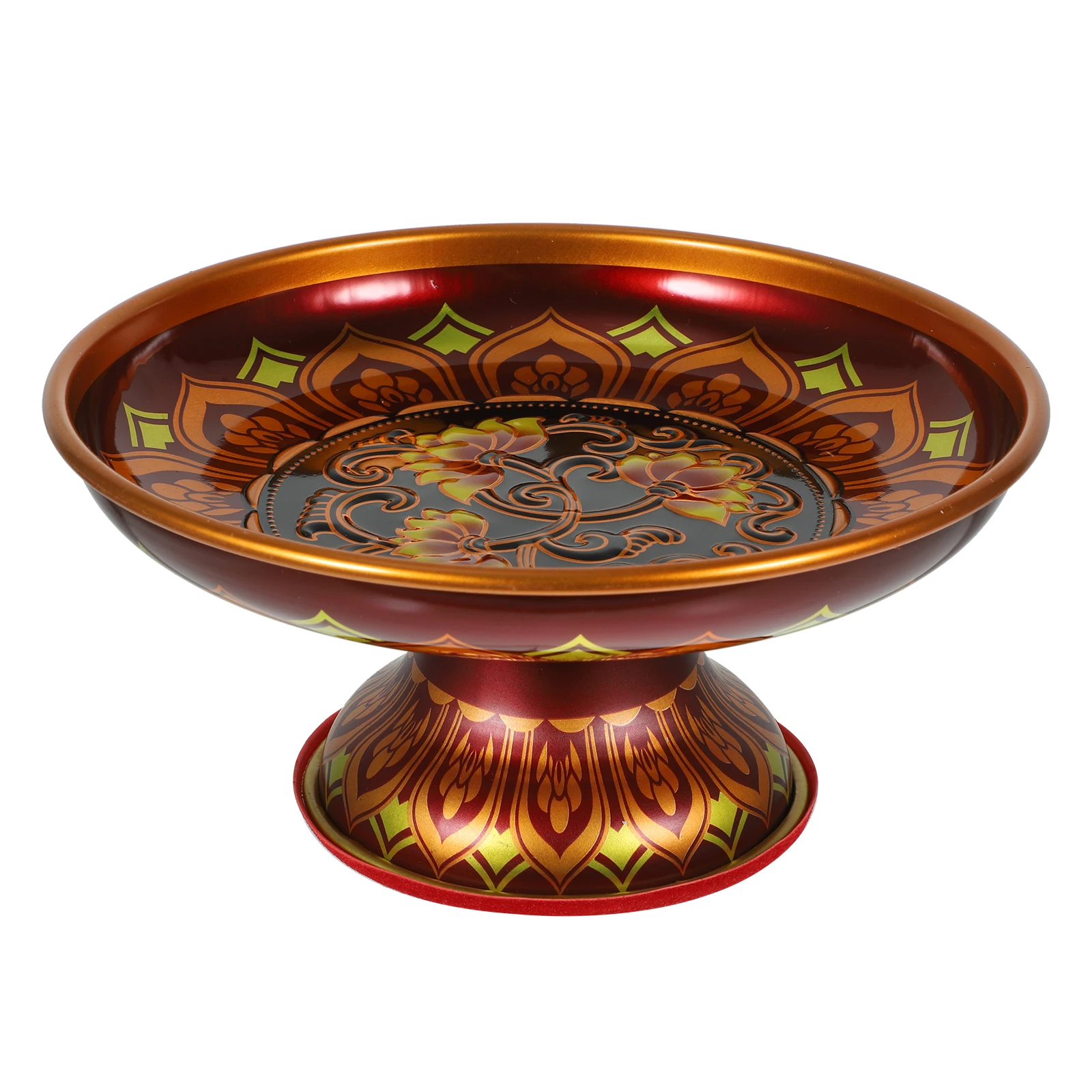 Lotus Fruit Dish Tinplate Tray Round Temple Supply Home Sacrifice Compact Anti Aging Large Capacity Practical Household
Lotus Fruit Dish Tinplate Tray Round Temple Supply Home Sacrifice Compact Anti Aging Large Capacity Practical Household