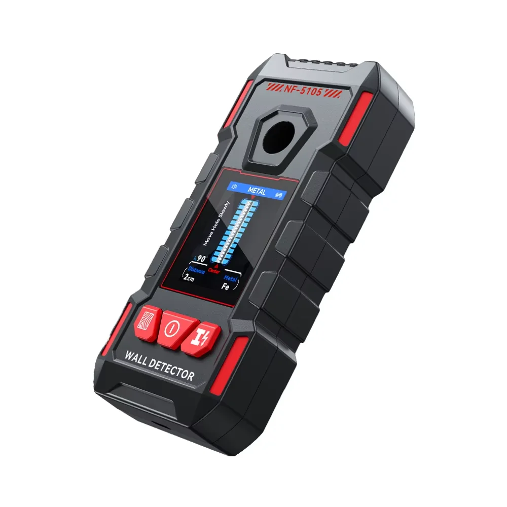 Noyafa NF-5105 Wall Scanner 3 in 1 Stud Finder Detects Metal Wood & Live Wires | High Accuracy & Easy to Use
Noyafa NF-5105 Wall Scanner 3 in 1 Stud Finder Detects Metal Wood & Live Wires | High Accuracy & Easy to Use