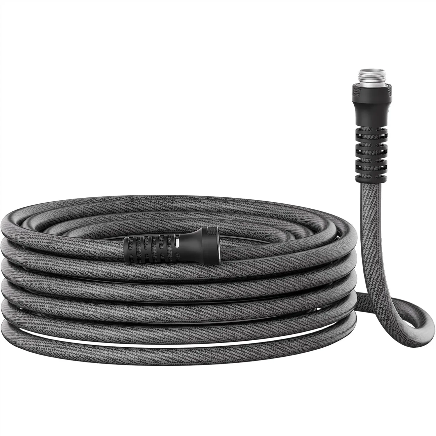 Garden Hose 50ft x 5/8", Lightweight Braided Water Hose with 360-Degree Swivel Handle, Leak-Proof Metal Fittings, Kink Resistant
Garden Hose 50ft x 5/8", Lightweight Braided Water Hose with 360-Degree Swivel Handle, Leak-Proof Metal Fittings, Kink Resistant