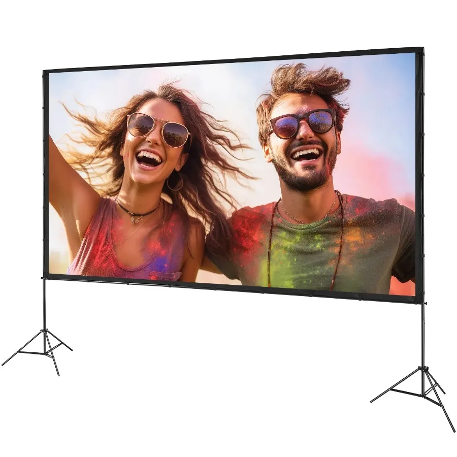 Projector Screen with Stand 150 inch 16:9 4K 1080 HD Outdoor Movie Screen with Stand Wrinkle-Free Projection Screen with Tripo
Projector Screen with Stand 150 inch 16:9 4K 1080 HD Outdoor Movie Screen with Stand Wrinkle-Free Projection Screen with Tripo