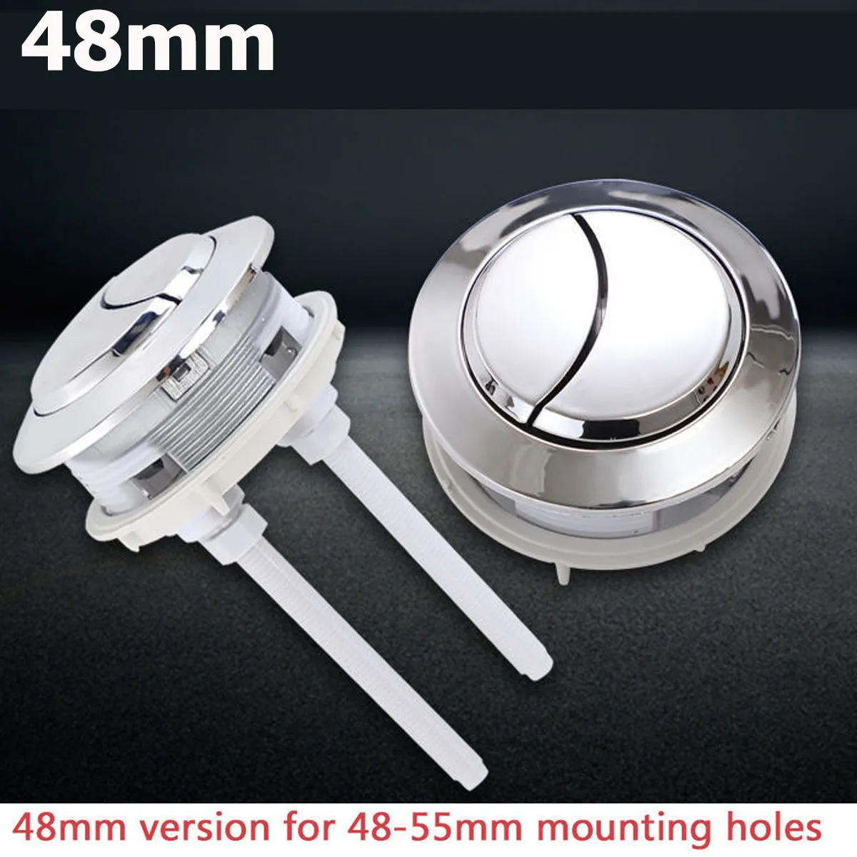 48MM Double Flush Button Toilet Tank Parts Accessories Toilet Push Button Closes Tool Valve Lid Bathroom Toilet Accessory Round
48MM Double Flush Button Toilet Tank Parts Accessories Toilet Push Button Closes Tool Valve Lid Bathroom Toilet Accessory Round