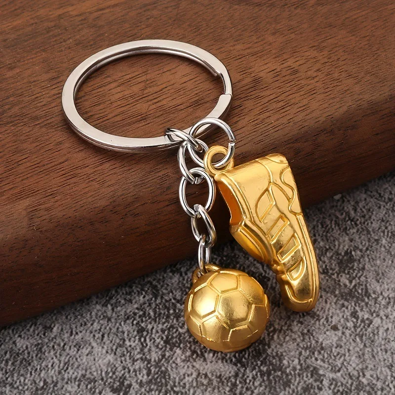 Football match shoes keychain chain pendant Sports pendant souvenir Golden Boot keychain
Football match shoes keychain chain pendant Sports pendant souvenir Golden Boot keychain